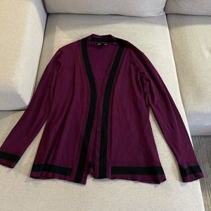 Cable & Gauge Purple and Black Sweater